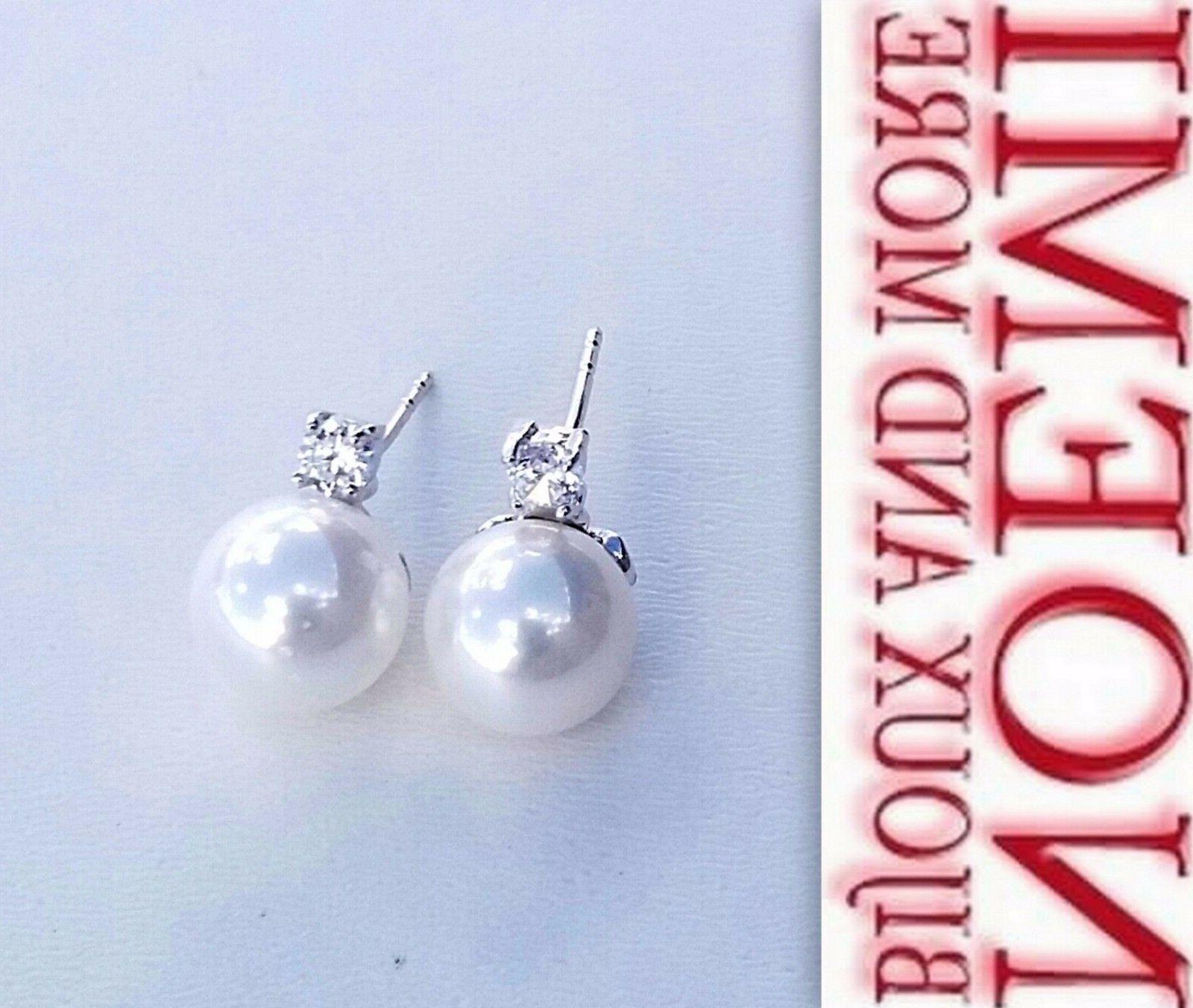 orecchini donna perle tonalita argento zirconi offerta