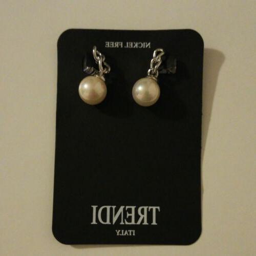 orecchini donna piccoli pendenti perle classic chic