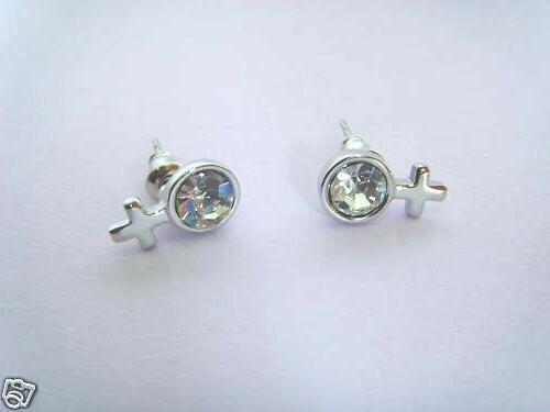 orecchini donna ragazza croce punto luce coppia