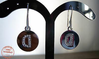 orecchini donna ragazza lettera alfabeto iniziale strass