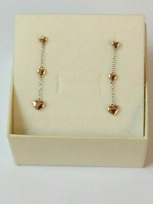 orecchini donna ragazza oro bianco rosa 750