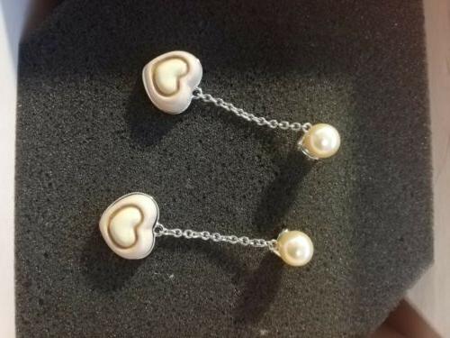 orecchini donna rosa antico con pendente a