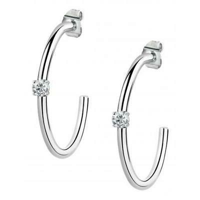 orecchini donna sakm22 acciaio acciaio cristallo