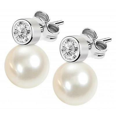 orecchini donna sanh04 argento argento perla
