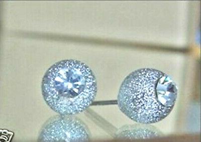 orecchini donna sfera punto luce brillantini aros