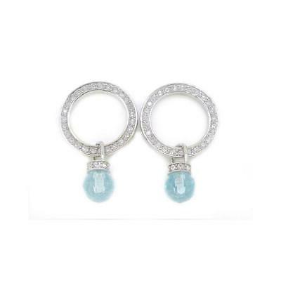 orecchini donna srr17 acciaio azzurro cristallo