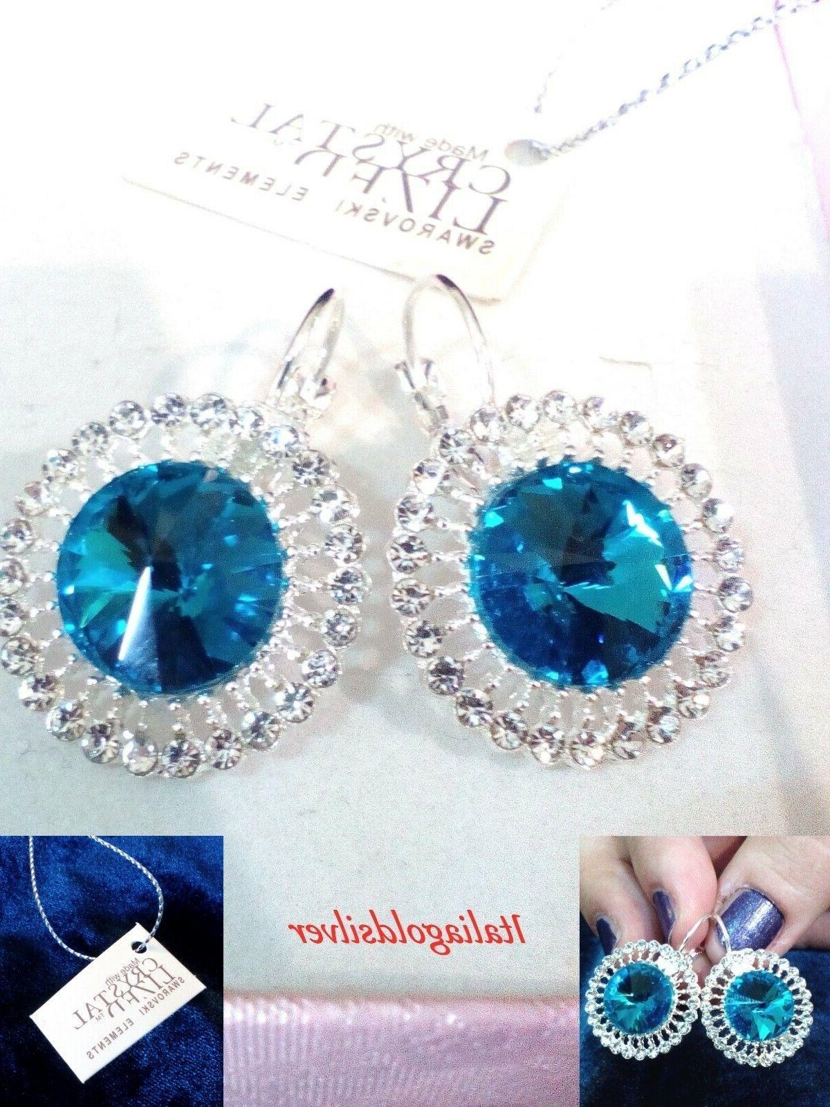 orecchini donna swarovski originali cristalli zircone argent