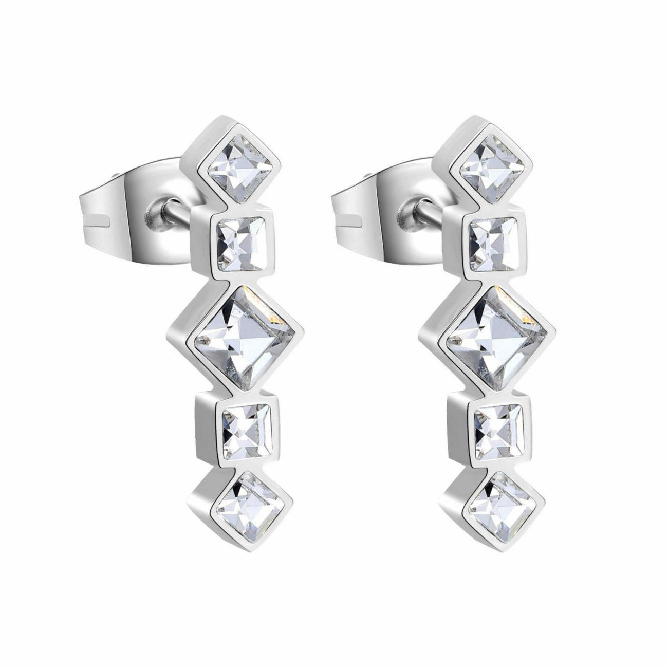 orecchini donna symphonia in acciaio bym71