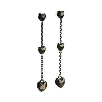 orecchini donna tj2732 acciaio nero