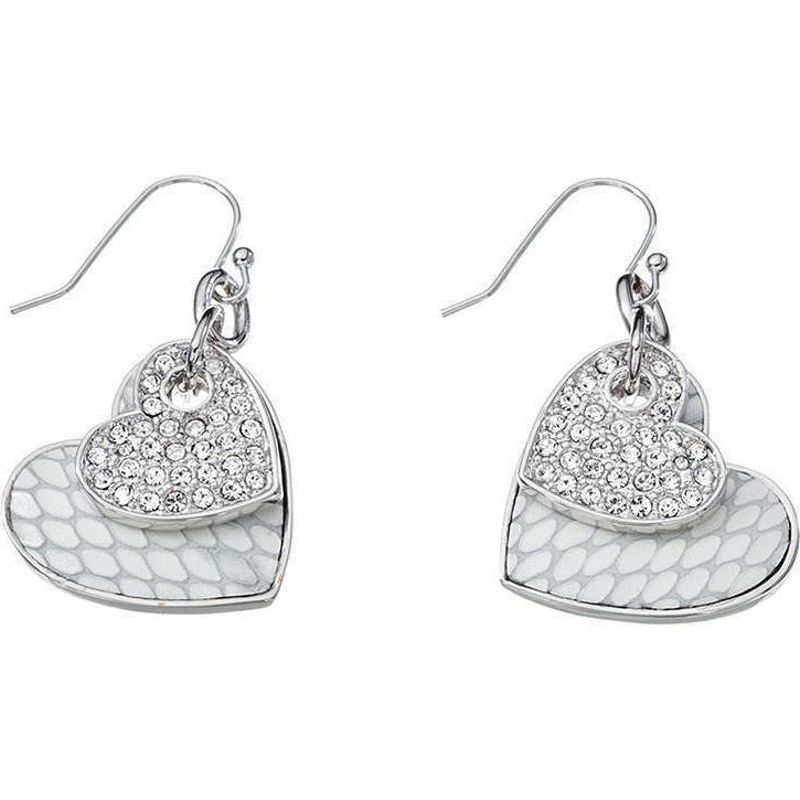 orecchini donna ube11422 doppio cuore con zirconi