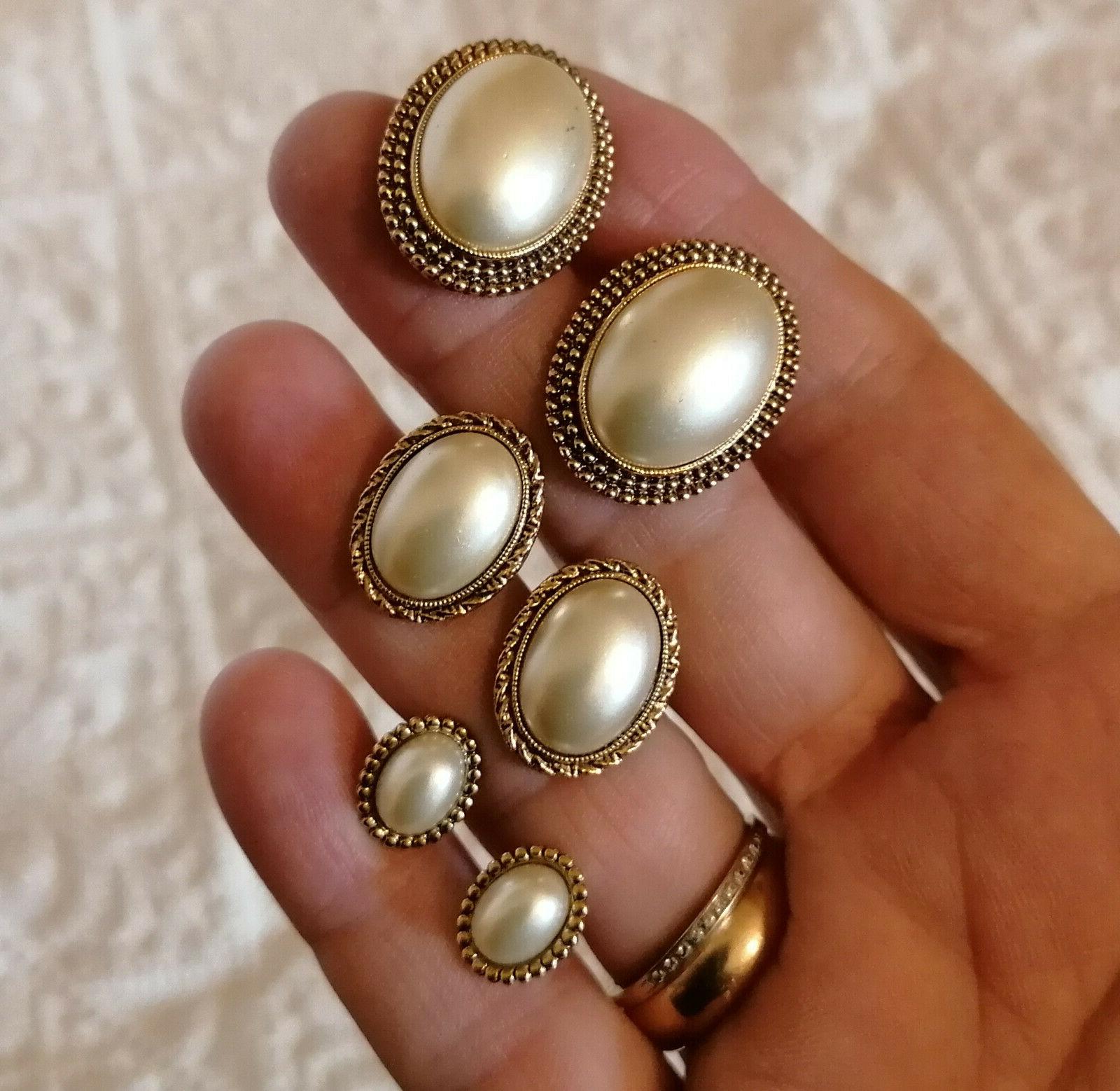 orecchini donna vintage bigiotteria color oro e