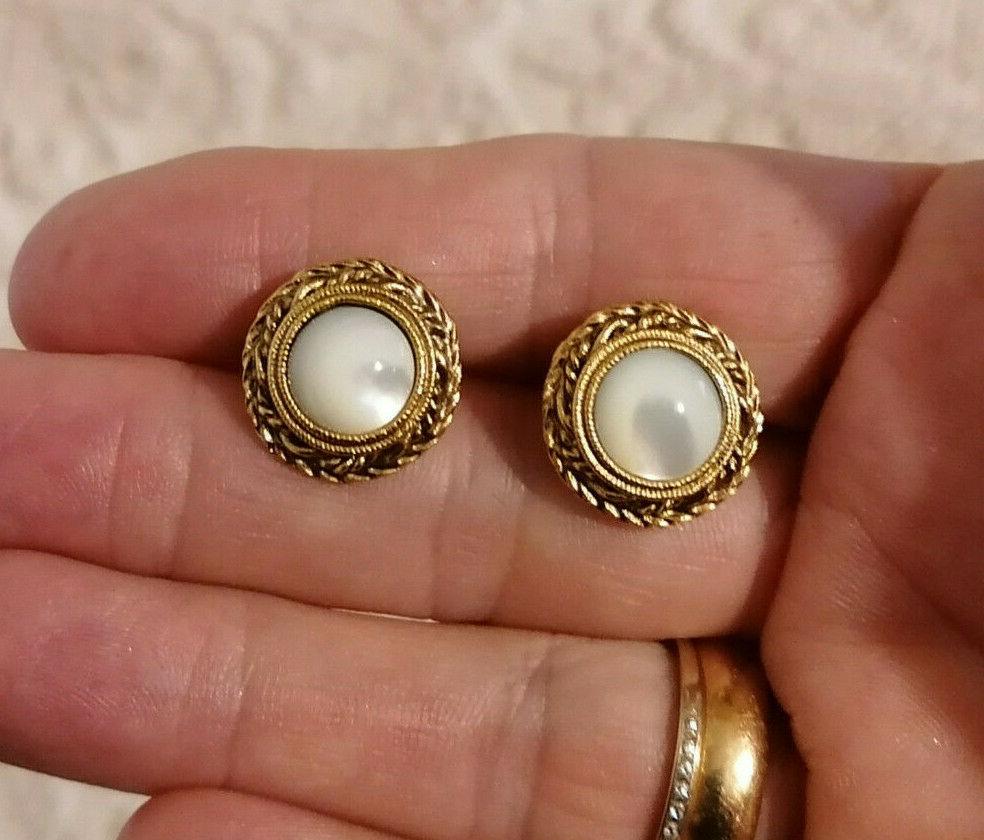 orecchini donna vintage bigiotteria placcato oro e