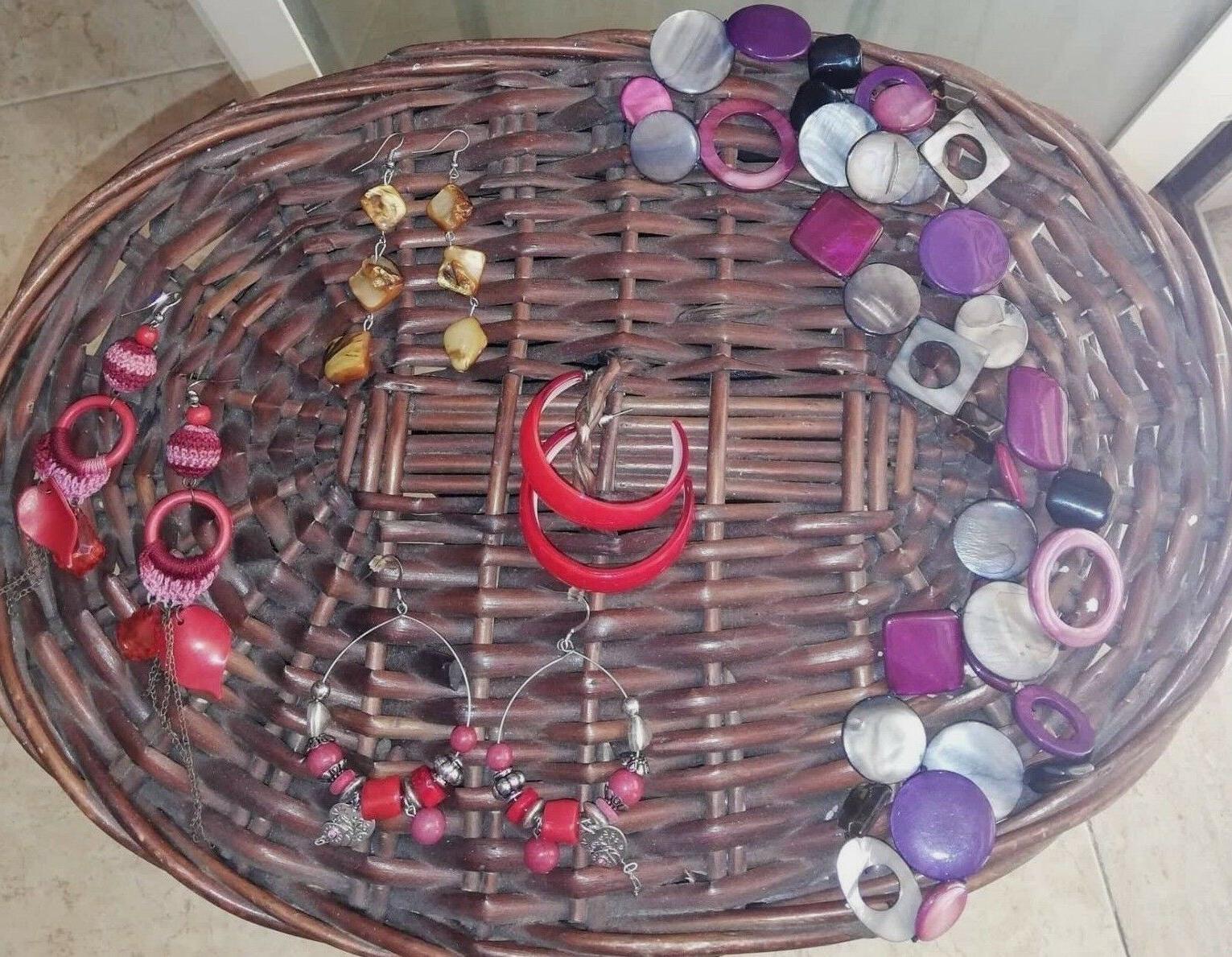 orecchini e collana etnica