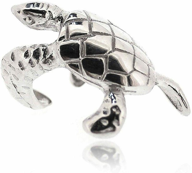 orecchini ear cuff tartaruga argento donna 925