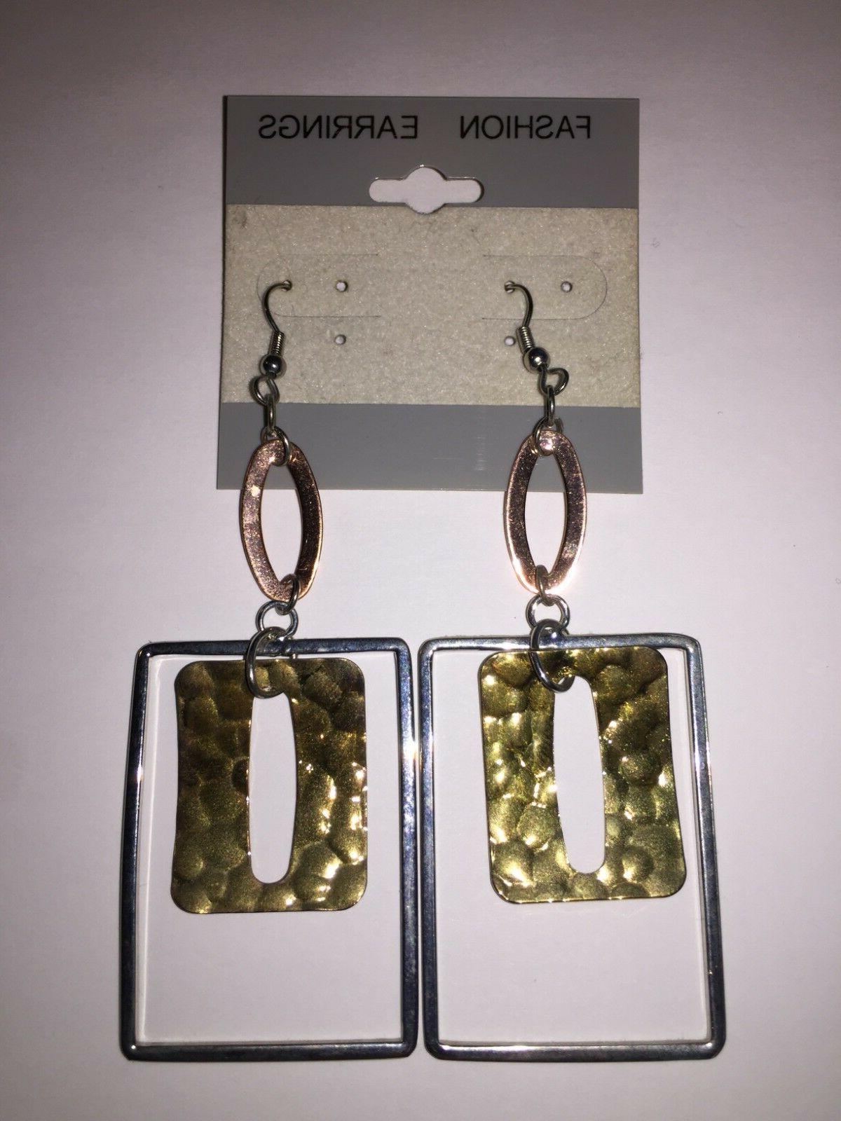 orecchini earrings in ottone pendenti bigiotteria silver