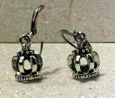 orecchini earrings uomo donna cerchi ciondolo corona