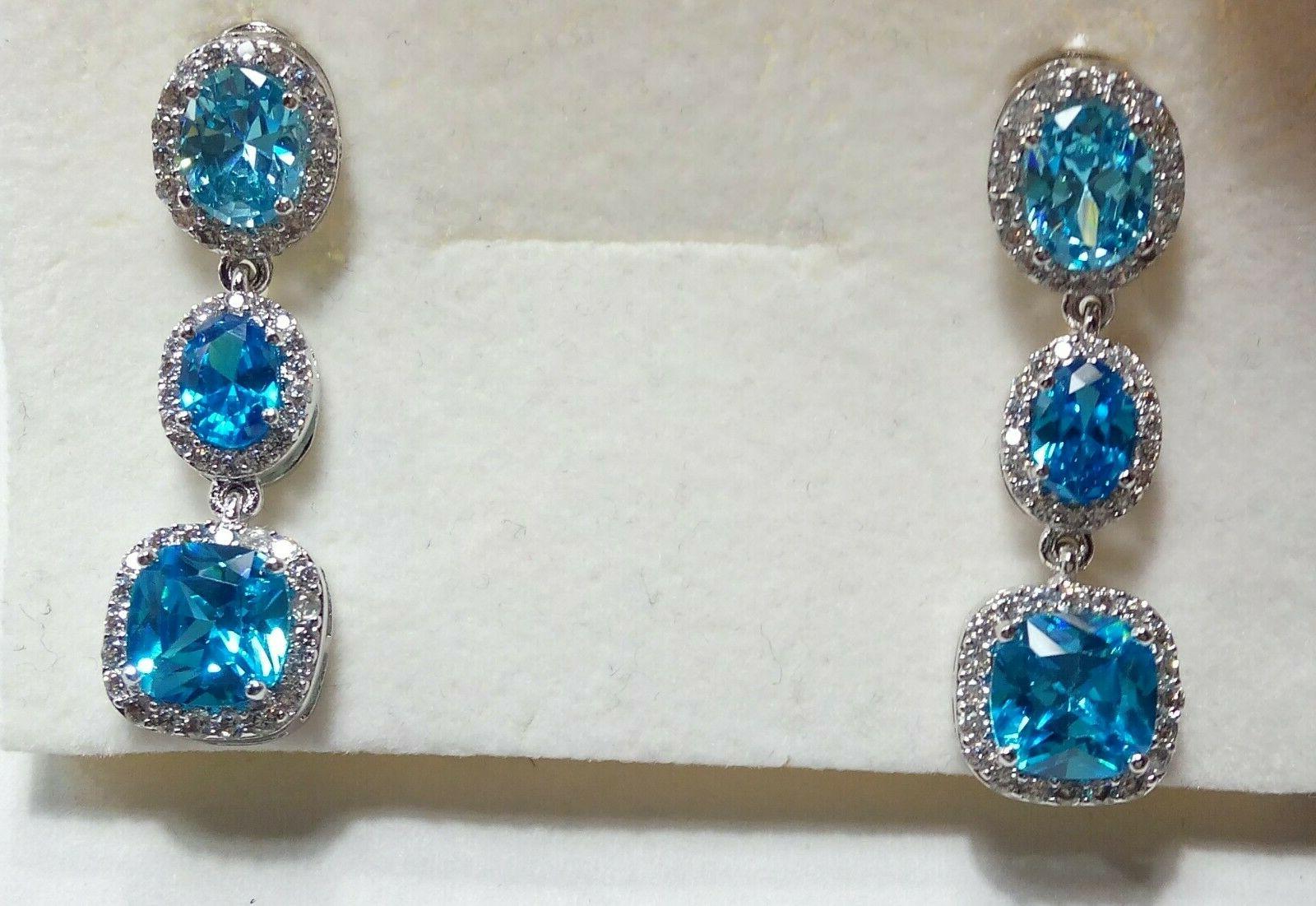 orecchini fantasia ovale quadrati zirconi colorati e