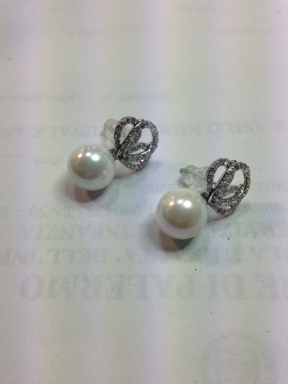 orecchini fantasia perla e zirconi mfo0347