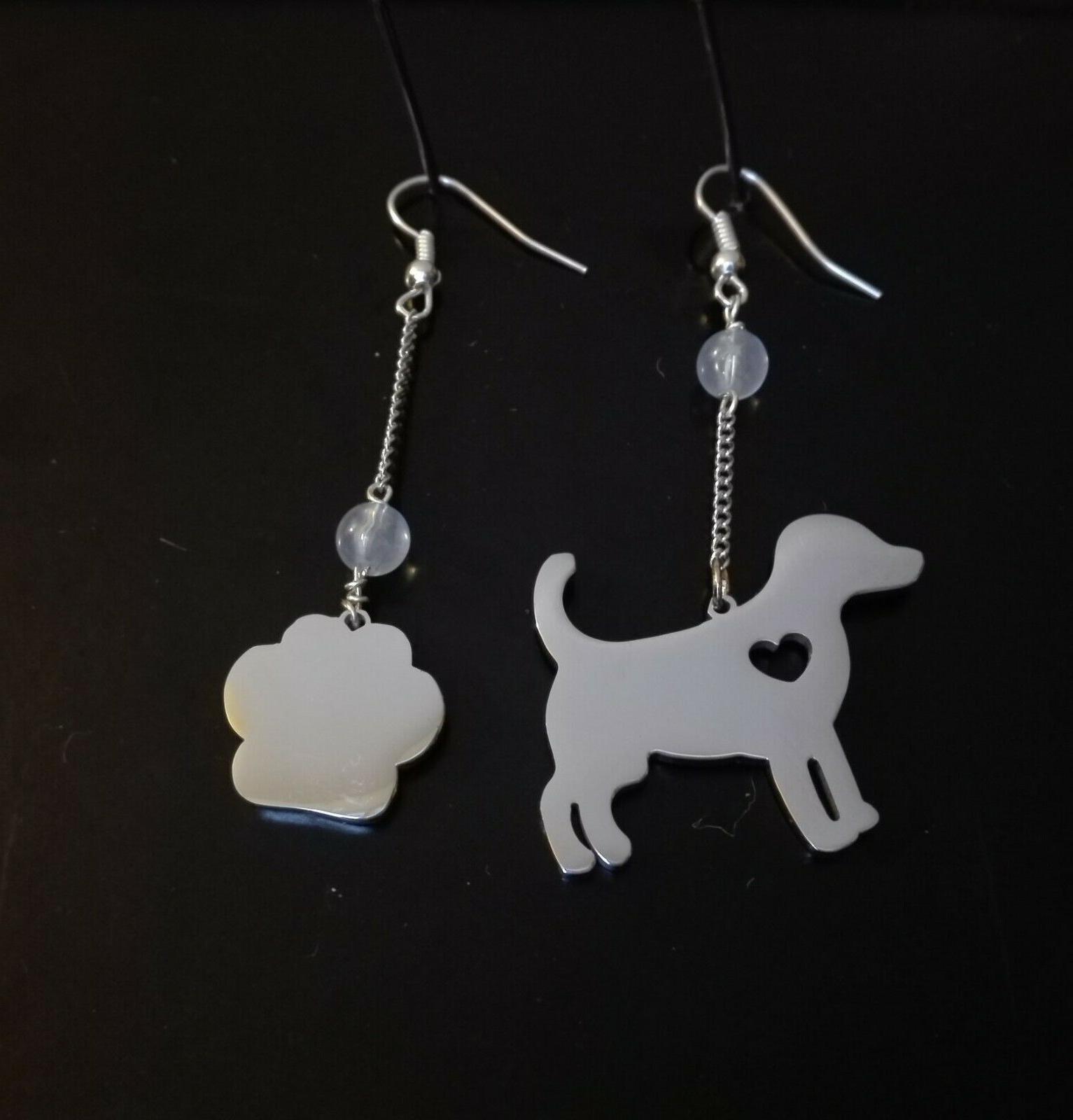 orecchini fatti a mano cane e zampa