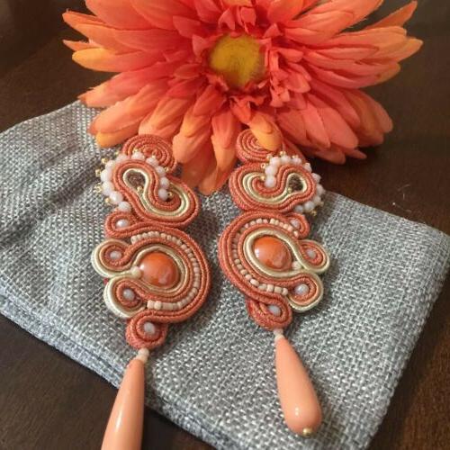 orecchini fatti a mano in soutache con