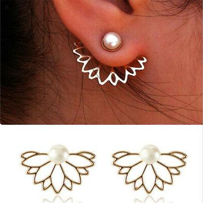 orecchini fiore di loto orecchini a bottone