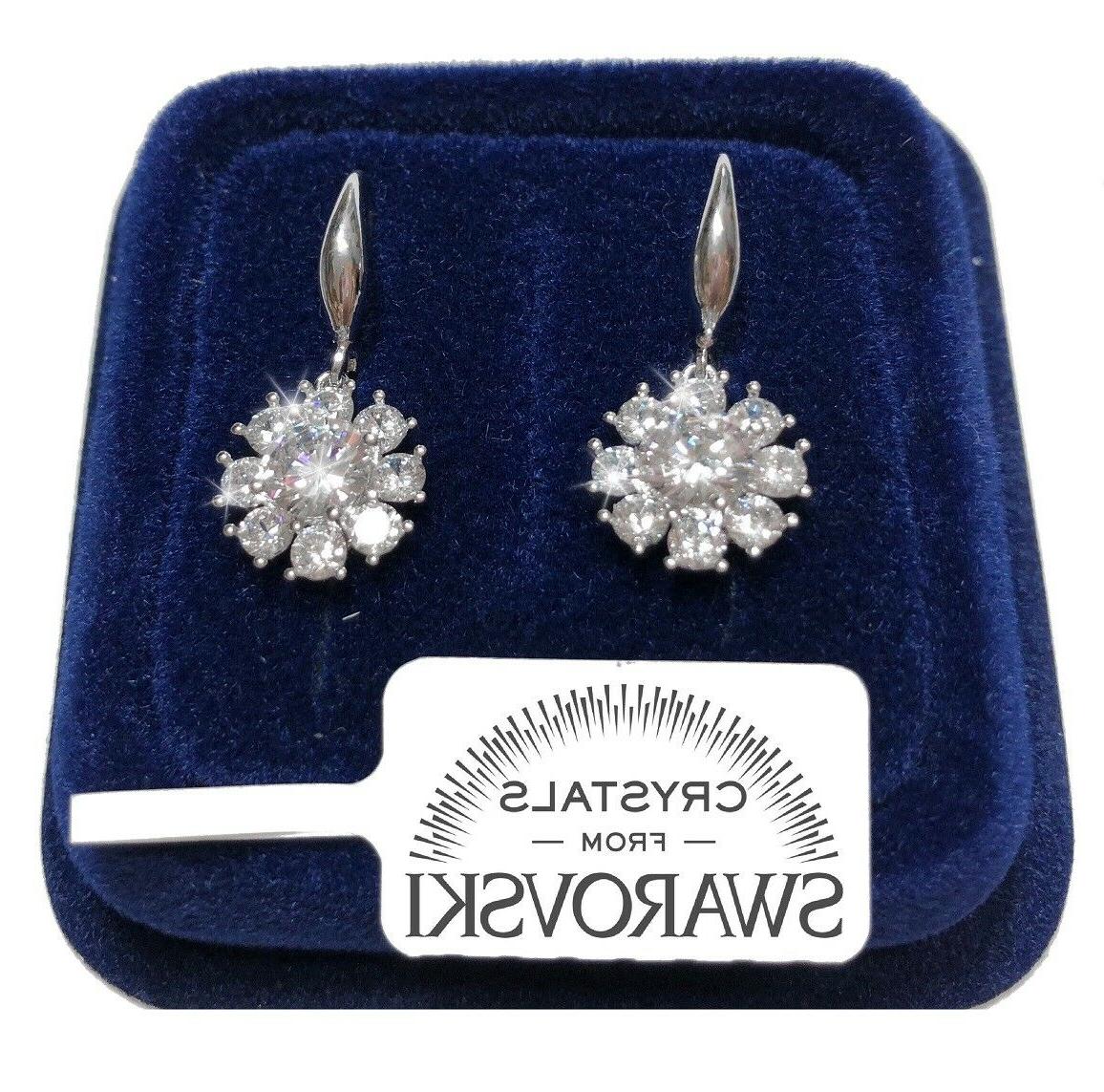 orecchini fiori pendenti donna pl oro bianco