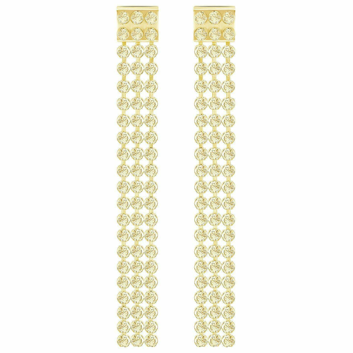 orecchini fit long fazzoletto pendenti oro donna