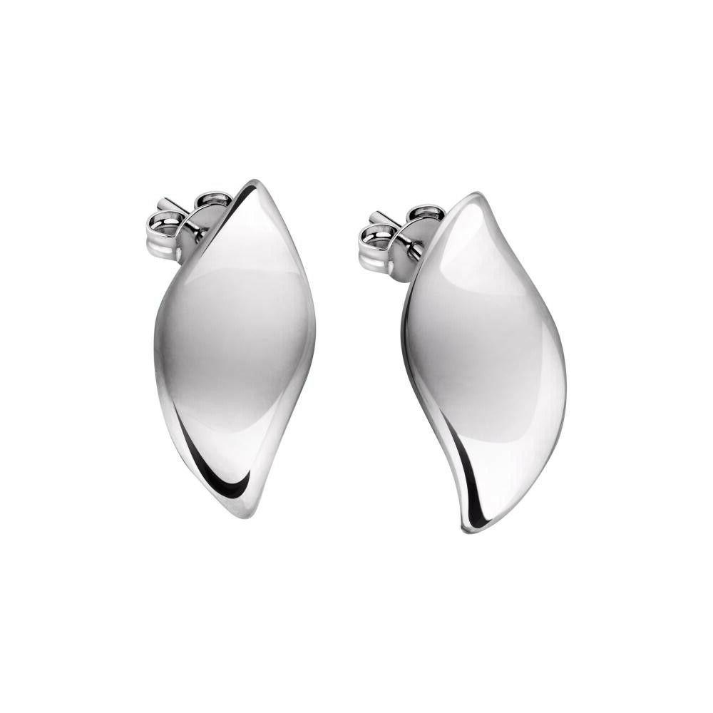 orecchini foglia pendenti sakh44 donna earrings argento