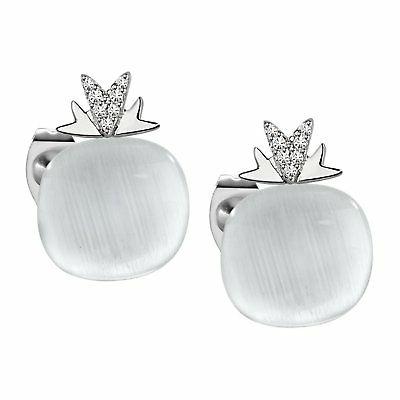 orecchini gemma sakk59 earrings argento occhio di