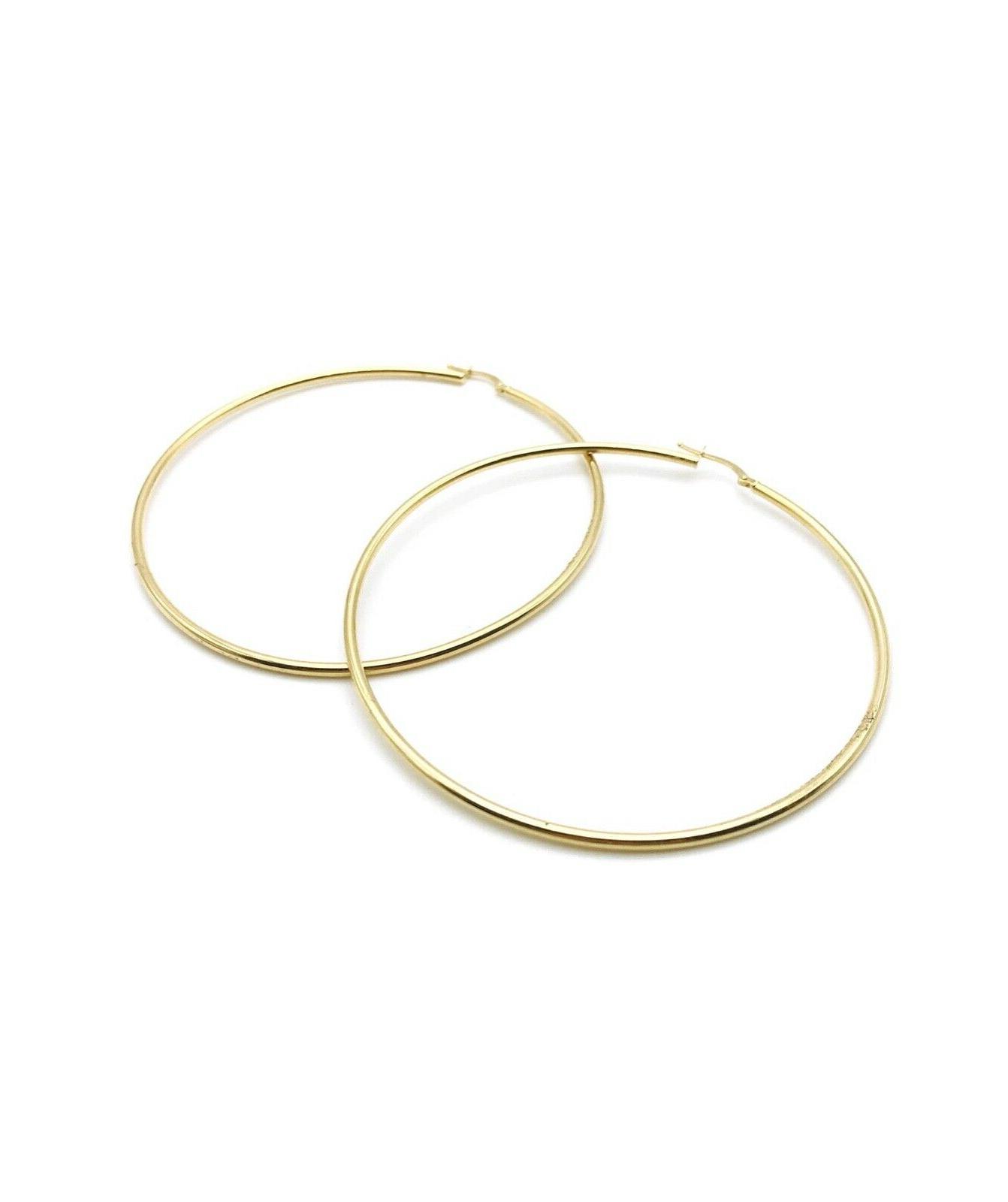 orecchini giallo 18 kt 750 cerchio grande