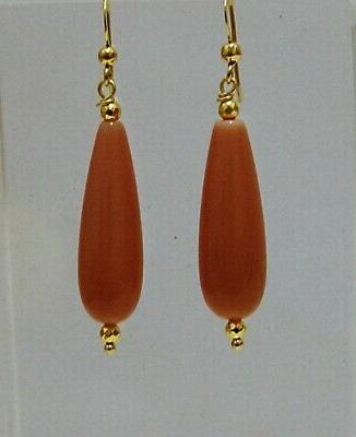 orecchini gocce agata rosa monachelle argento 925