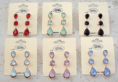 orecchini goccia in cristallo pendenti da donna