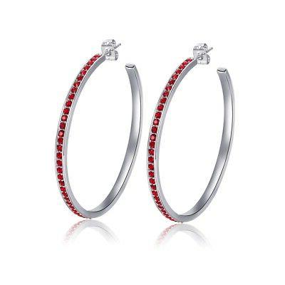 orecchini grandi creoli ornata cristalli by swarovski