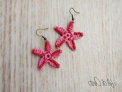 orecchini handmade stella marina uncinetto estate