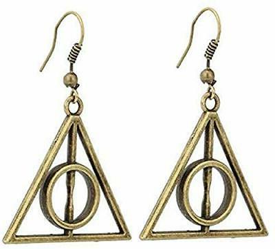 orecchini harry potter triangolo colore bronzo donna