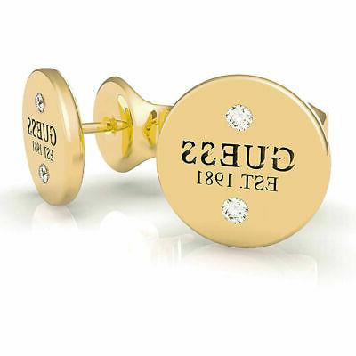 orecchini in acciaio con punti luce colore