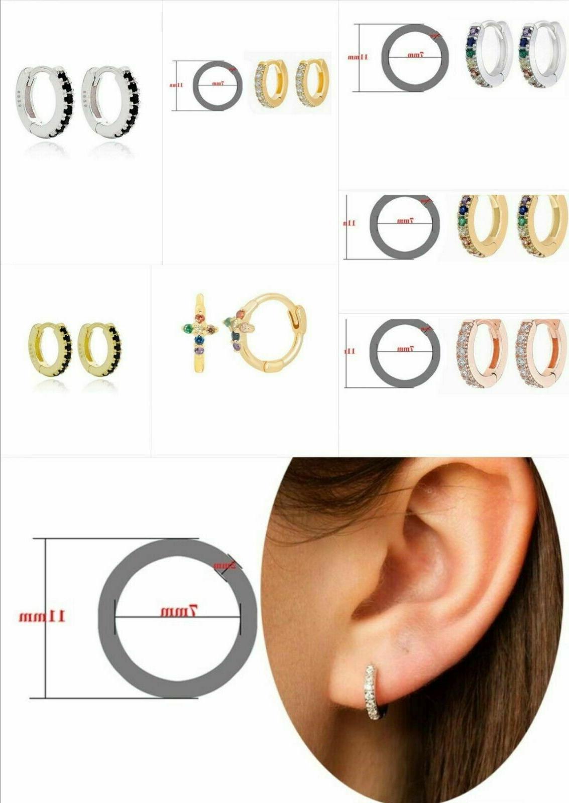 orecchini in argento 925 a cerchietto cerchio