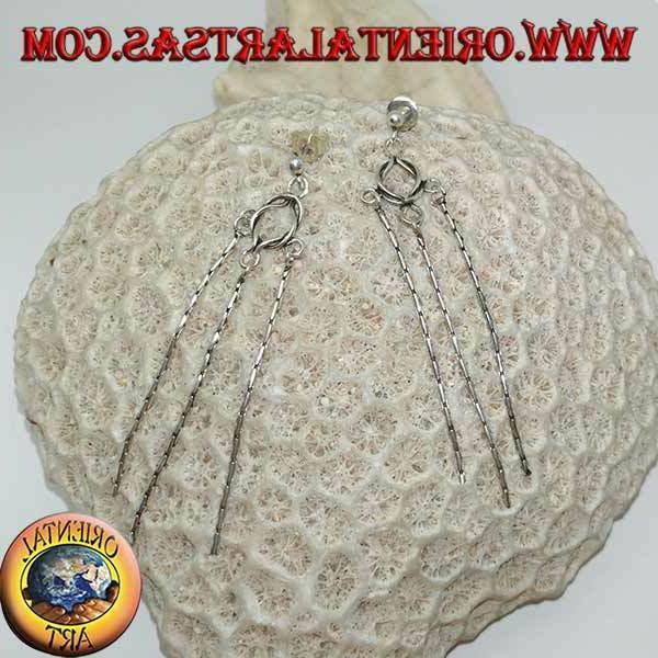 orecchini in argento 925 a lobo con