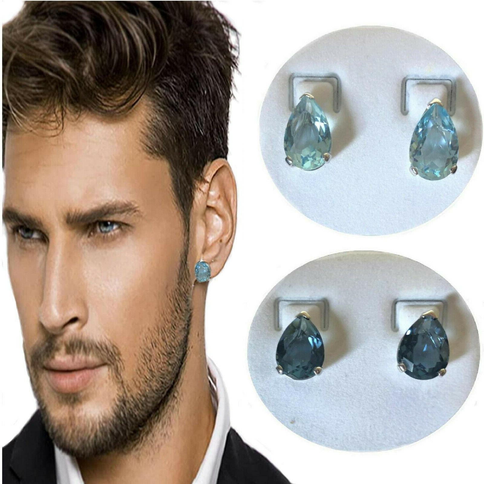 orecchini in argento 925 acquamarina da donna