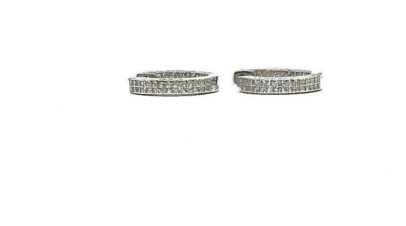 orecchini in argento 925 cerchi 15 mm
