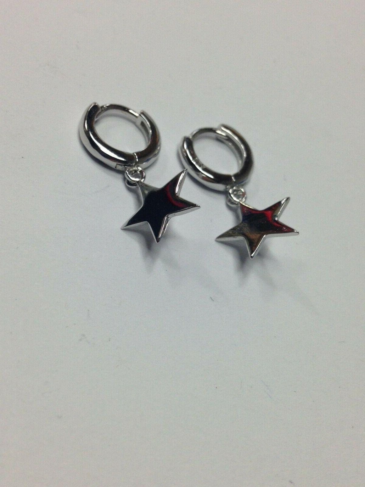 orecchini in argento 925 cerchi lisci e