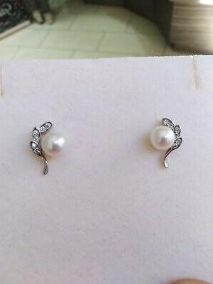 orecchini in argento 925 con perle e