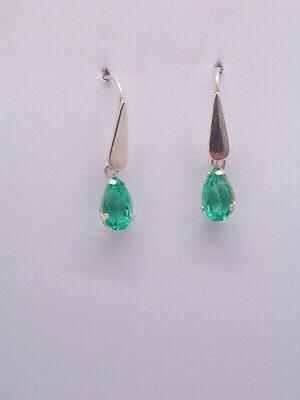 orecchini in argento 925 con pietra sintetica