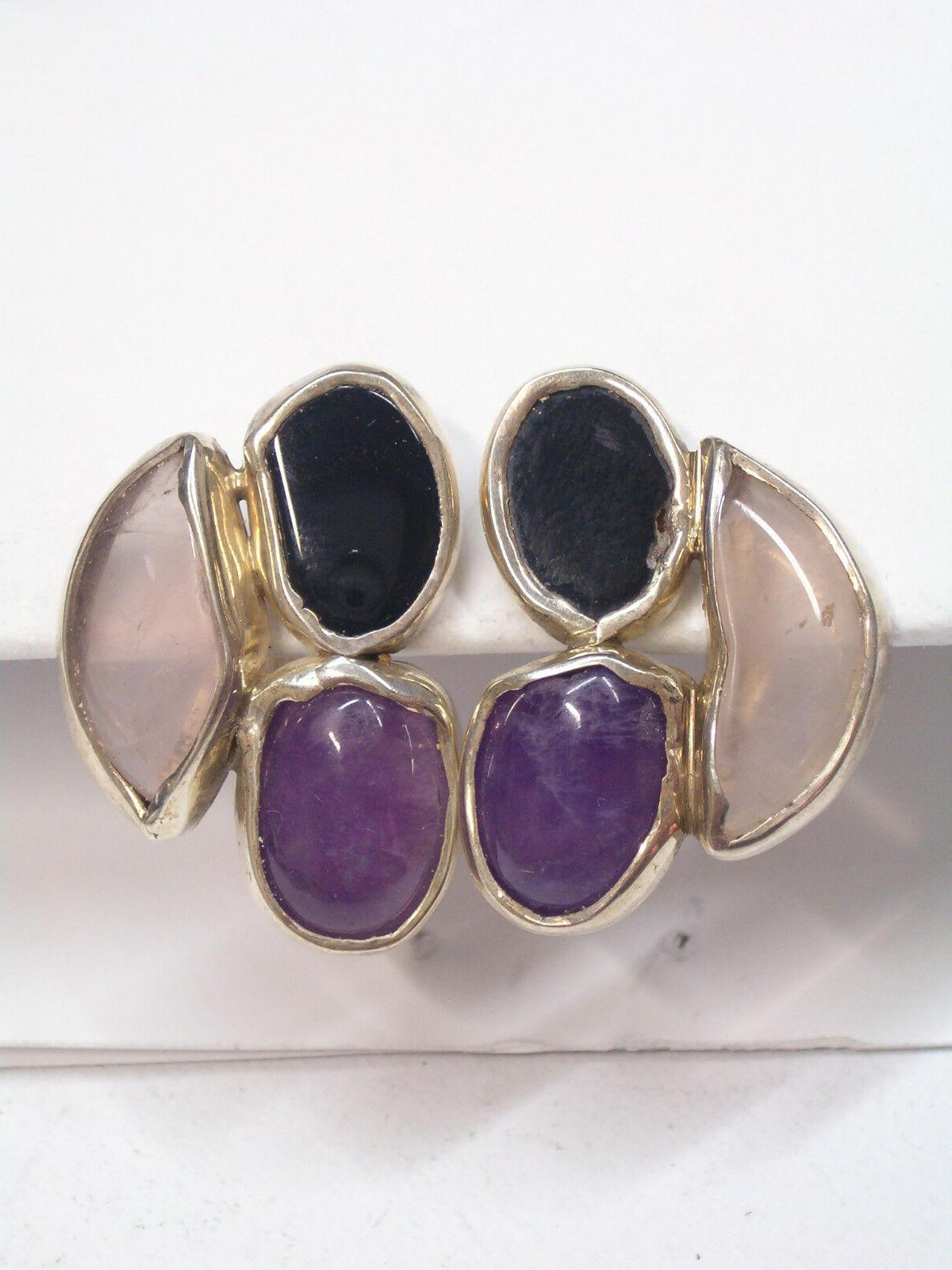 orecchini in argento 925 con pietre dure