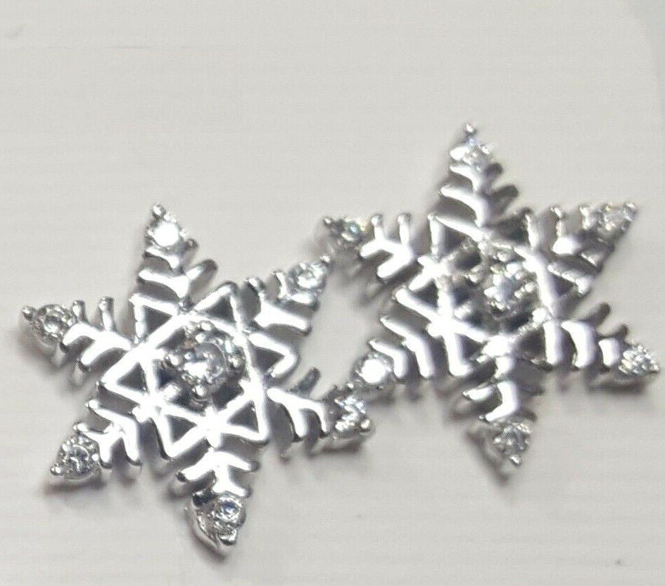 orecchini in argento 925 fiocco di neve