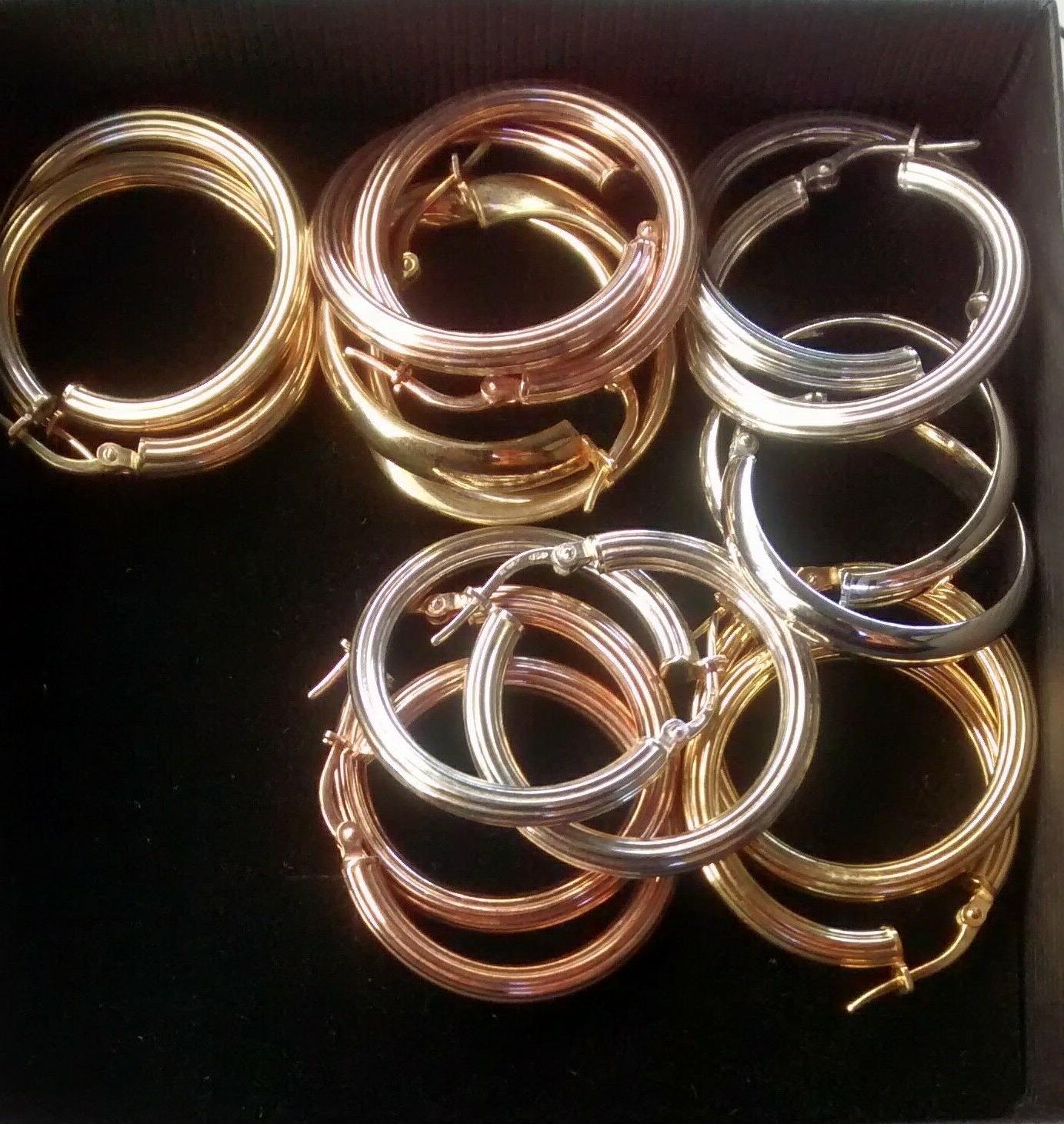 orecchini in argento 925 modello cerchietto da