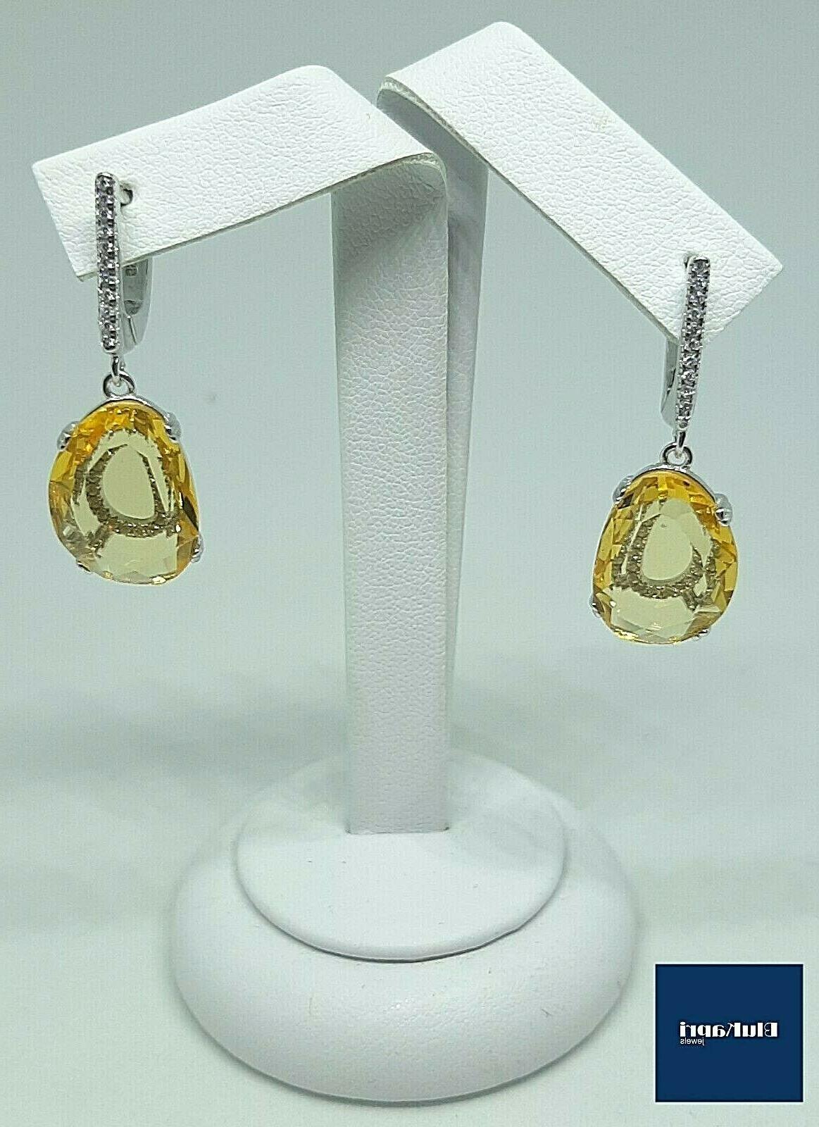 orecchini in argento 925 pendenti con quarzo