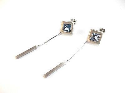 orecchini in argento 925 percent modello satinato