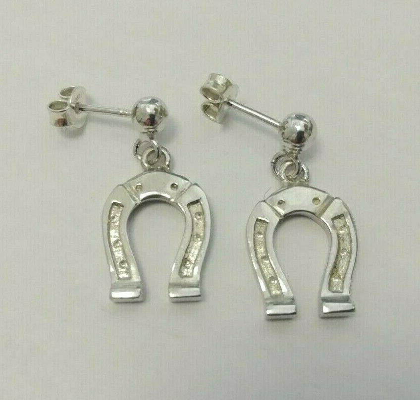orecchini in argento ferro di cavallo chiusura