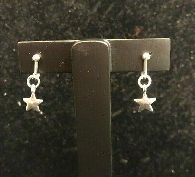 orecchini in argento lucido senza buco con